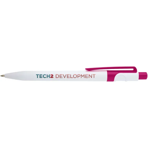 Unica recycled plastic ballpoint pen (blue ink) Magenta