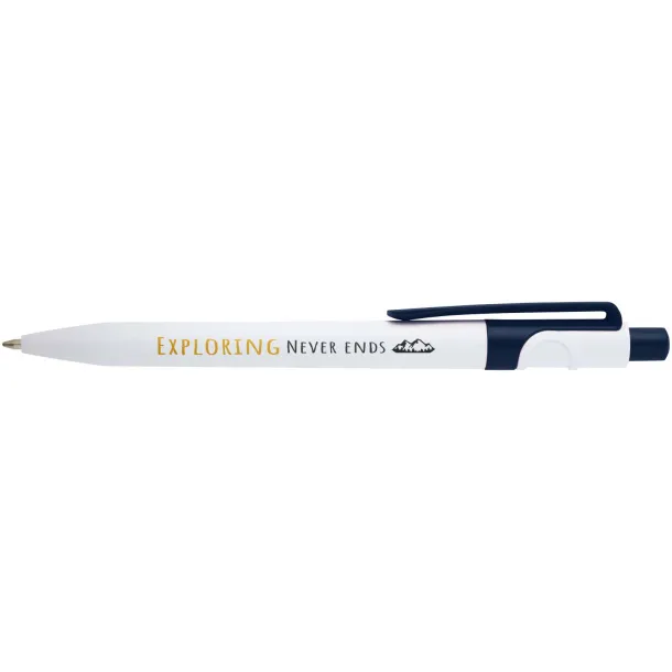 Unica recycled plastic ballpoint pen (blue ink) Navy Blue