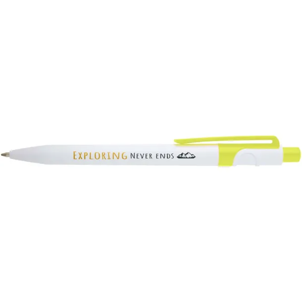 Unica recycled plastic ballpoint pen (blue ink) Lime green