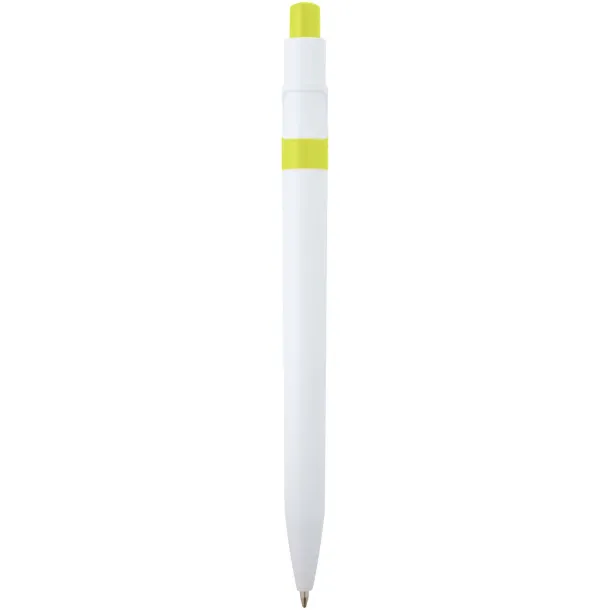 Unica recycled plastic ballpoint pen (blue ink) Lime green