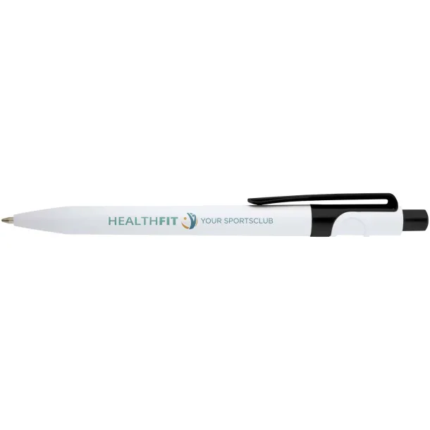 Unica recycled plastic ballpoint pen (blue ink) Crna