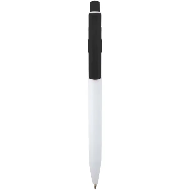 Unica recycled plastic ballpoint pen (blue ink) Solid black