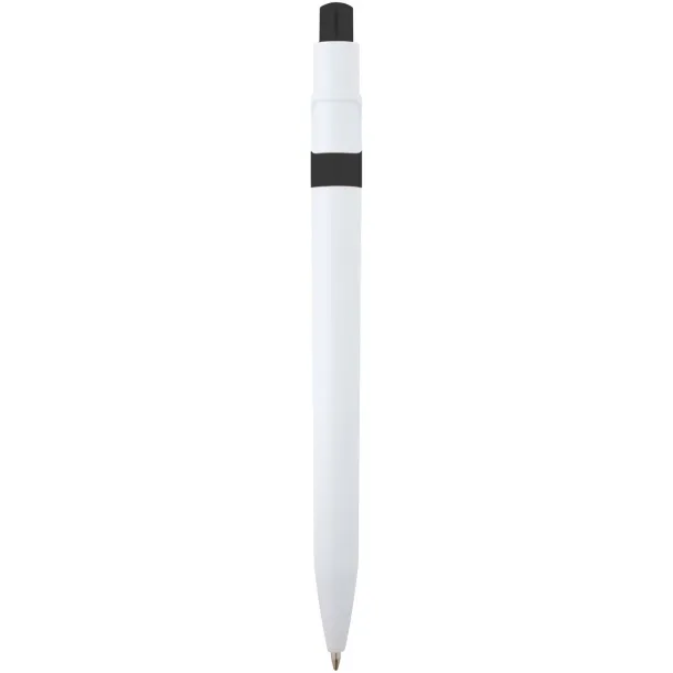 Unica recycled plastic ballpoint pen (blue ink) Solid black