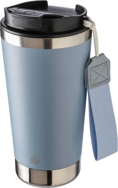 Kayla Recycled stainless steel double-walled drinking mug 500 ml