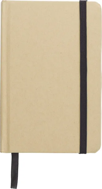 John notes od recikliranog papira, A6 Crna