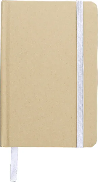 John Recycled paper notebook (A6)  Bijela