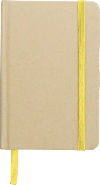 John Recycled paper notebook (A6)  Žuta