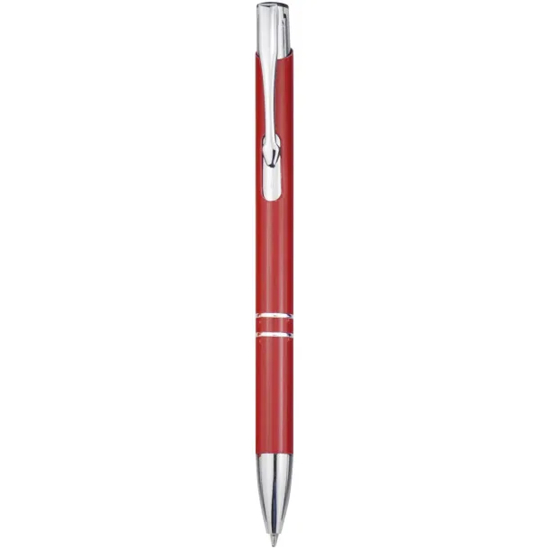 Moneta recycled aluminium ballpoint pen (blue ink) - Unbranded Red