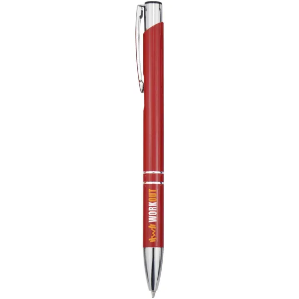 Moneta recycled aluminium ballpoint pen (blue ink) - Unbranded Red