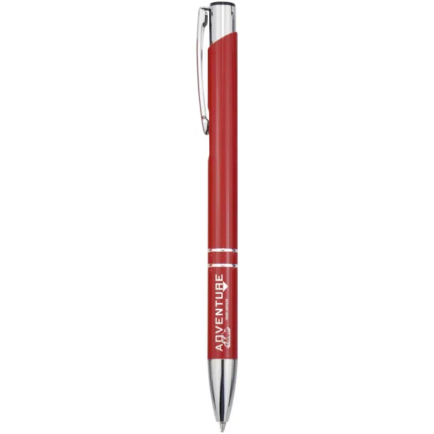 Moneta recycled aluminium ballpoint pen (blue ink) - Unbranded Red