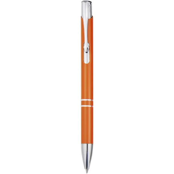 Moneta recycled aluminium ballpoint pen (blue ink) - Unbranded Orange