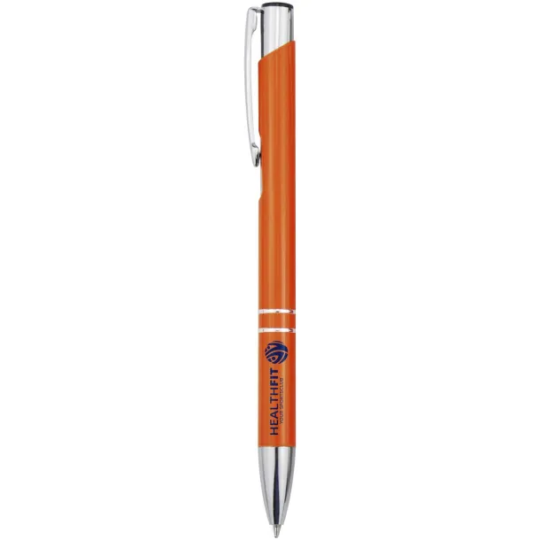 Moneta recycled aluminium ballpoint pen (blue ink) - Unbranded Orange