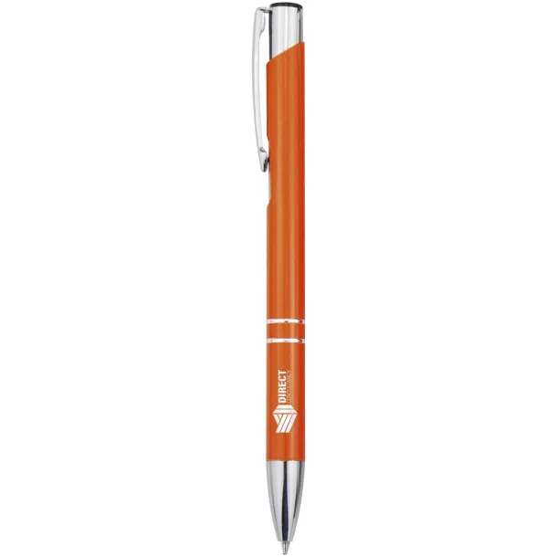 Moneta recycled aluminium ballpoint pen (blue ink) - Unbranded Orange