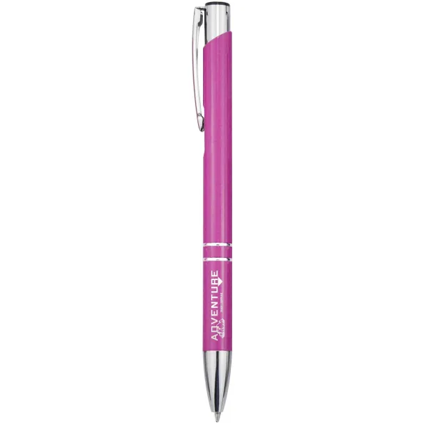 Moneta recycled aluminium ballpoint pen (blue ink) - Unbranded Magenta