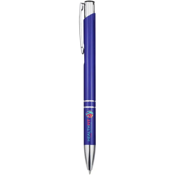 Moneta recycled aluminium ballpoint pen (blue ink) - Unbranded Royal blue