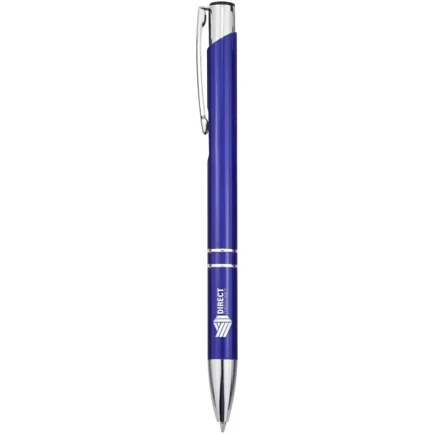 Moneta recycled aluminium ballpoint pen (blue ink) - Unbranded Royal blue