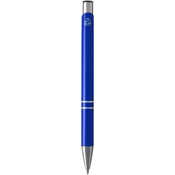 Moneta recycled aluminium ballpoint pen (blue ink) - Unbranded Royal blue