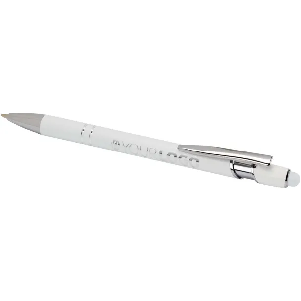 Kish ballpoint pen with silver finish (black ink) - Unbranded White