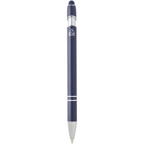 Kish ballpoint pen with silver finish (black ink) Navy Blue