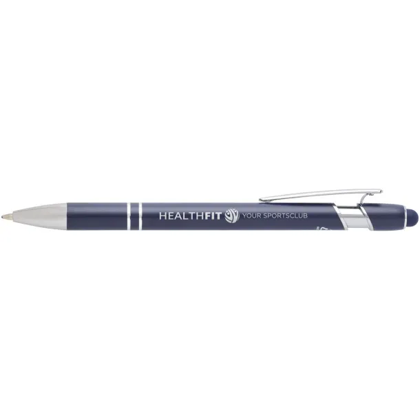 Kish ballpoint pen with silver finish (black ink) Navy Blue