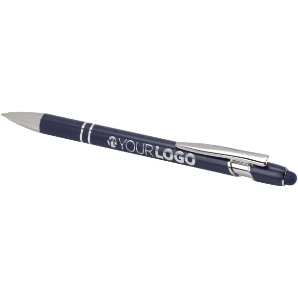 Kish ballpoint pen with silver finish (black ink) Navy Blue