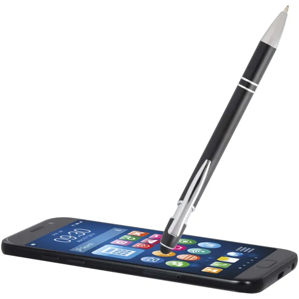 Kish ballpoint pen with silver finish (black ink) Crna