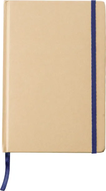 Gianni Recycled paper notebook (A5)  Plava