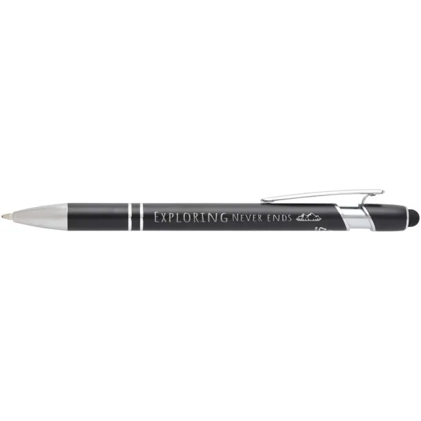 Kish ballpoint pen with silver finish (blue ink) Crna