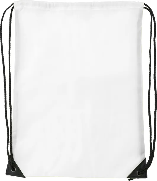 Steffi Polyester (210D) drawstring backpack Bijela