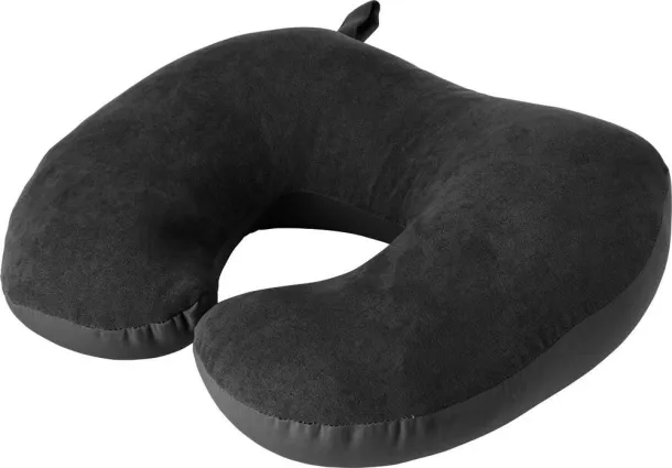 FLETCHER Suede travel pillow black