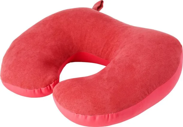 FLETCHER Suede travel pillow red