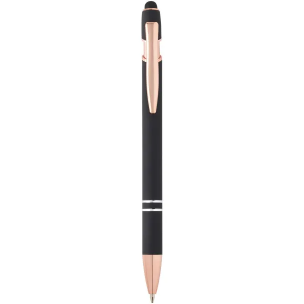 Nanna ballpoint pen with rose gold finish (blue ink) Solid black