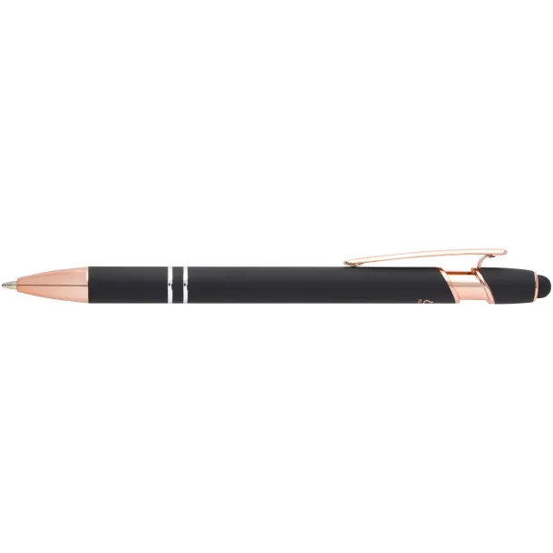 Nanna ballpoint pen with rose gold finish (blue ink) Solid black