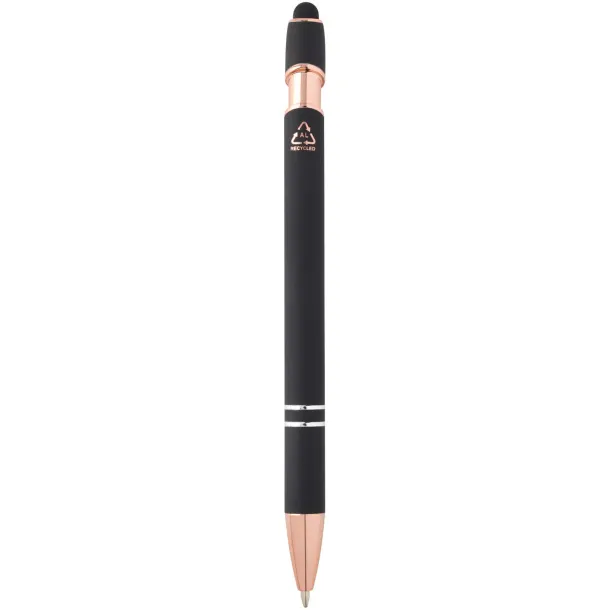 Nanna ballpoint pen with rose gold finish (blue ink) Solid black