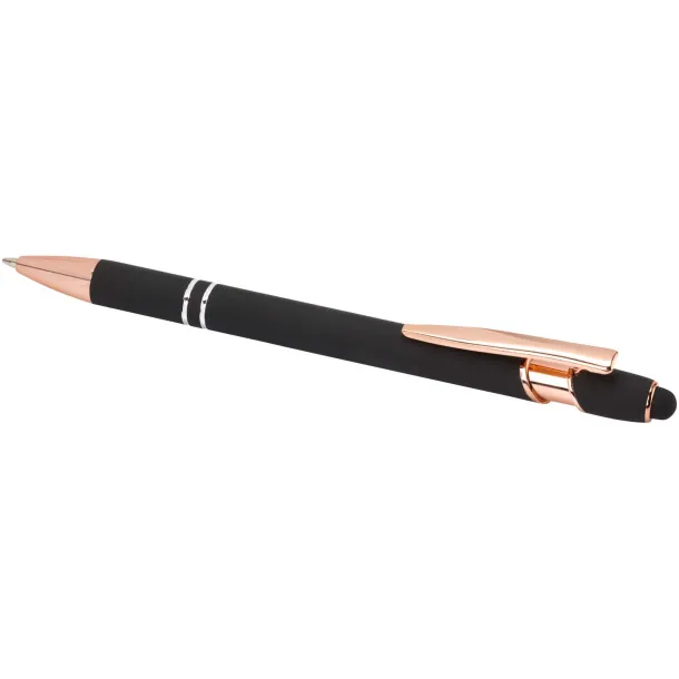 Nanna ballpoint pen with rose gold finish (blue ink) Solid black