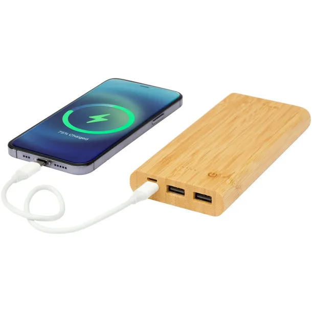 Tulda 10.000 mAh bamboo power bank Natural