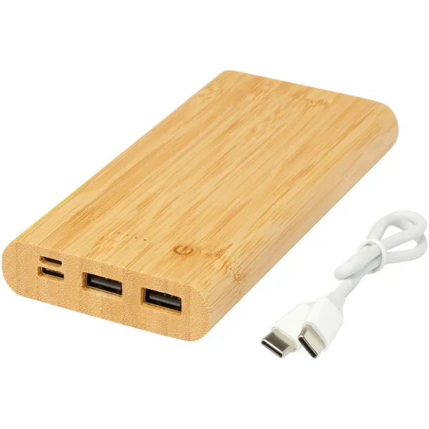 Tulda 10.000 mAh bamboo power bank Natural