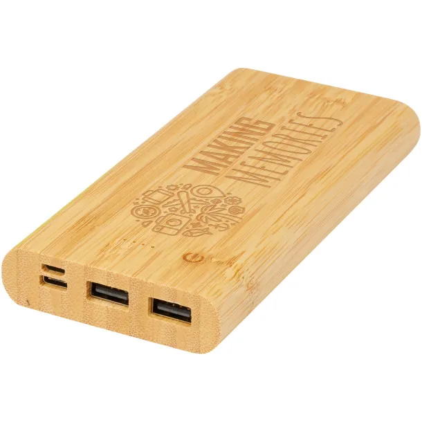 Tulda 10.000 mAh bamboo power bank Natural