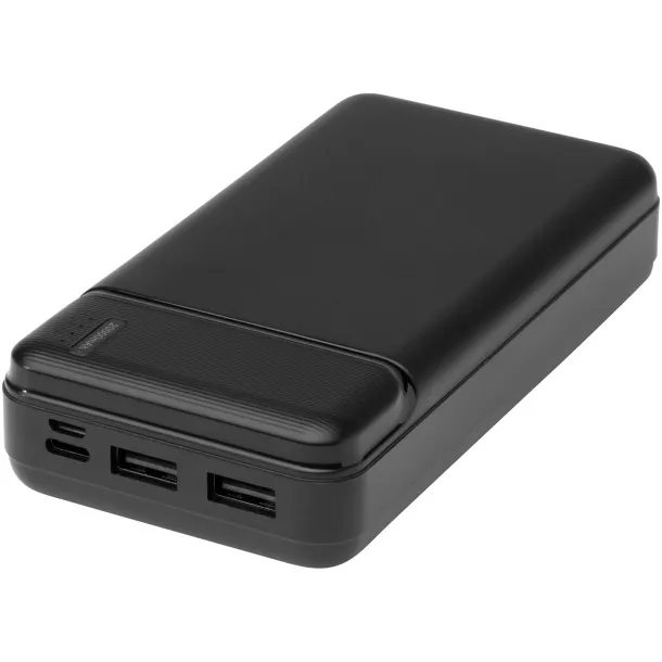 Loop 20.000 mAh recycled plastic power bank Solid black