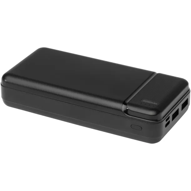 Loop prijenosna baterija od reciklirane plastike, 20.000 mAh Solid black