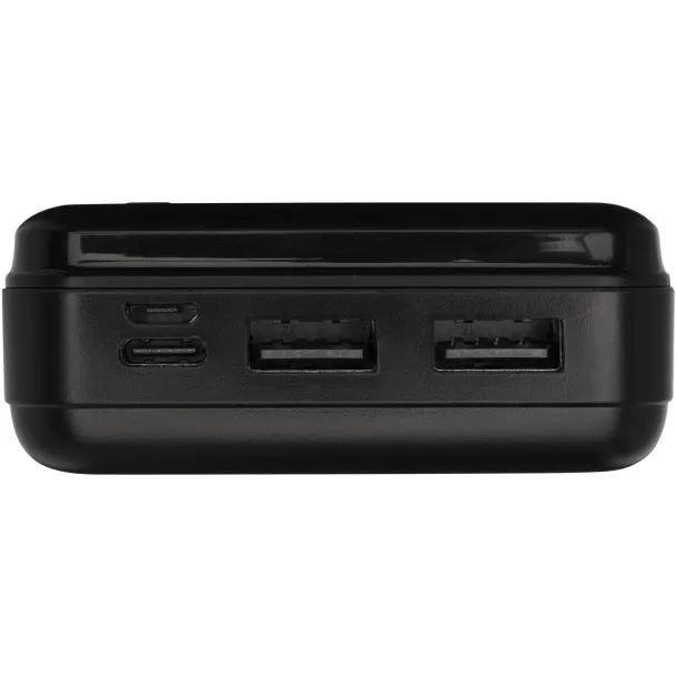 Loop 20.000 mAh recycled plastic power bank Solid black