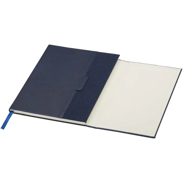 Alejandra A5 recycled plastic hard cover notebook - Marksman Ocean blue