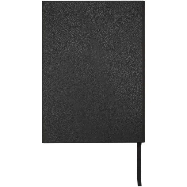 Alejandra A5 recycled plastic hard cover notebook - Marksman Solid black