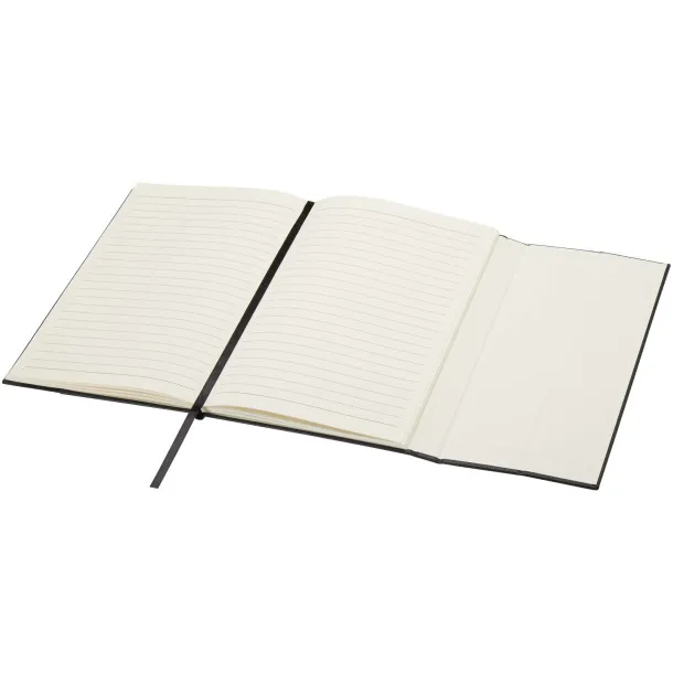 Alejandra A5 notes s tvrdim koricama od reciklirane plastike - Marksman Crna