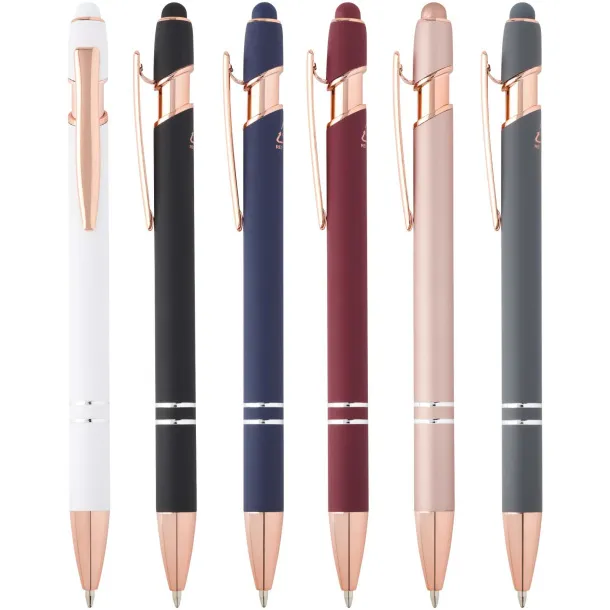 Nanna ballpoint pen with rose gold finish (black ink) - Unbranded White