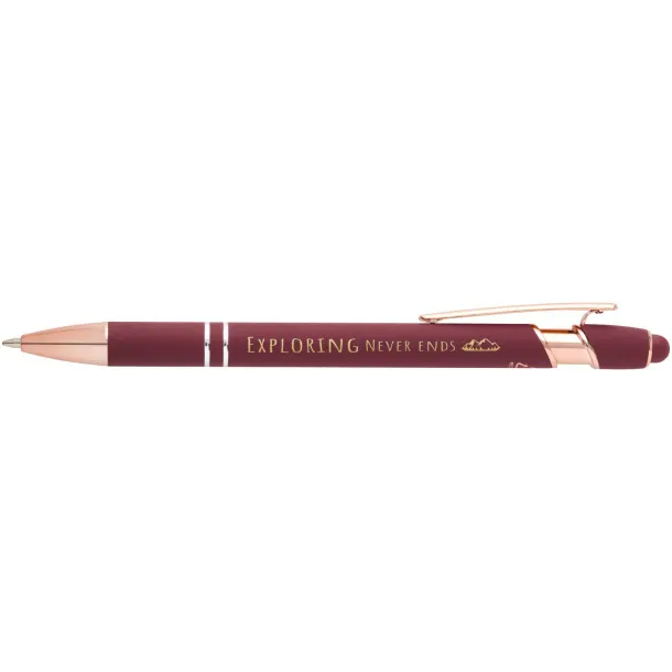 Nanna ballpoint pen with rose gold finish (black ink) Burgundy