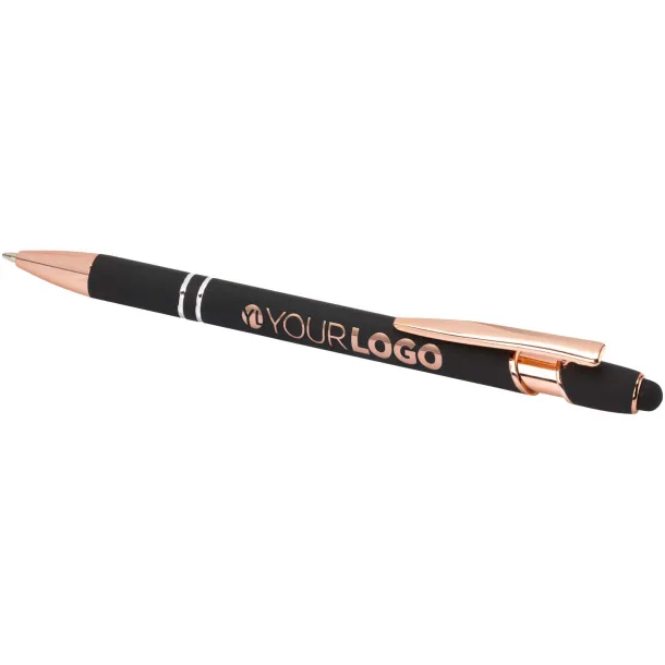 Nanna ballpoint pen with rose gold finish (black ink) Solid black