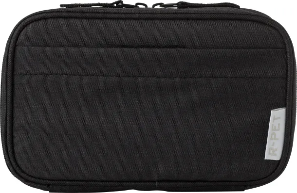 CALIX rPET 300D polyester travel pouch black