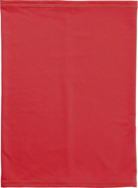 NOÉMIE Multifunctional polyester scarf and mask Crvena