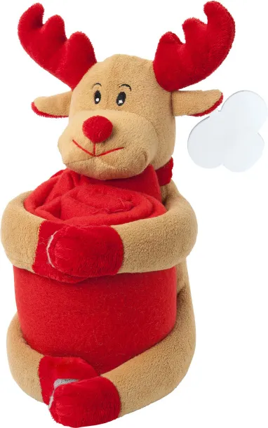  Christmas stuffed animal with blanket Andrew custom multicolor